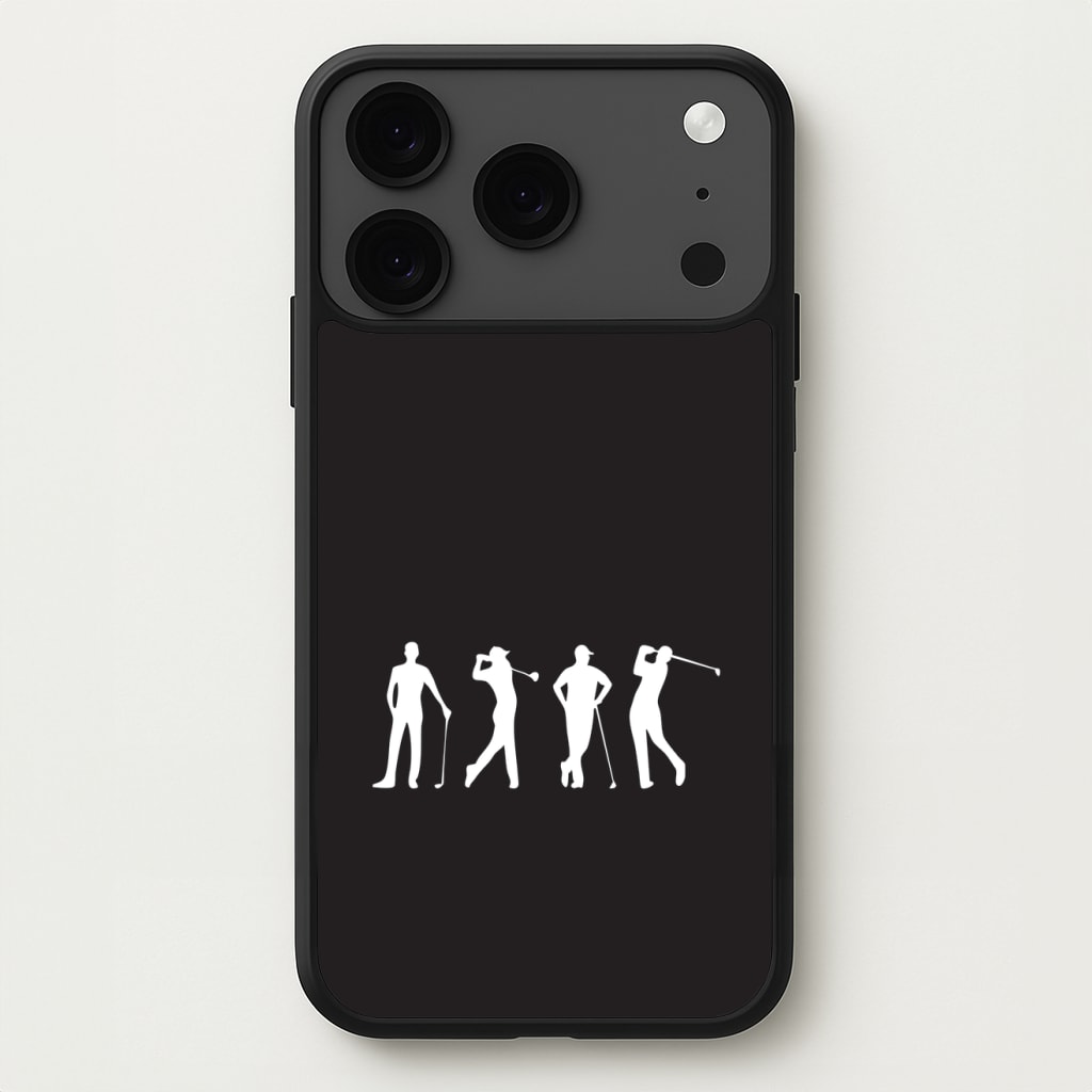 Golf Silhouettes Phone Case for iPhone 17 Pro Max