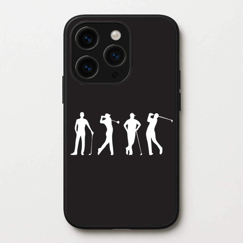 Golf Silhouettes - Golf Phone Case for iPhone 15 Pro