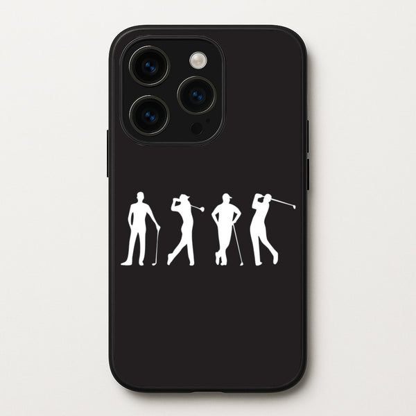 Golf Silhouettes - Golf Phone Case for iPhone 15 Pro