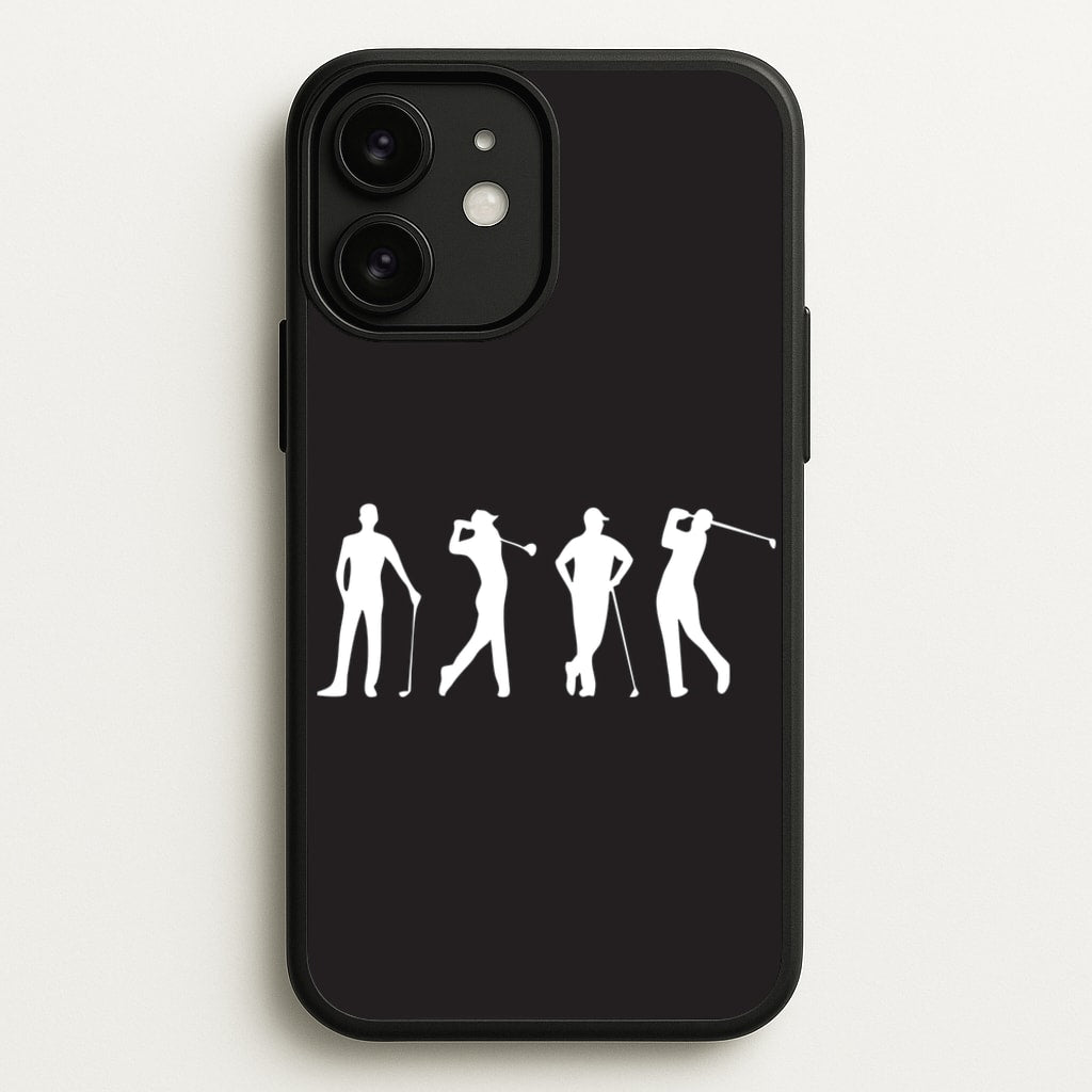 Golf Silhouettes - Golf Phone Case for iPhone 11