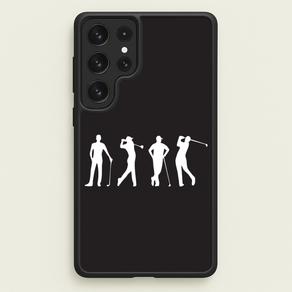 Golf Silhouettes - Golf Phone Case for Galaxy S22 Ultra