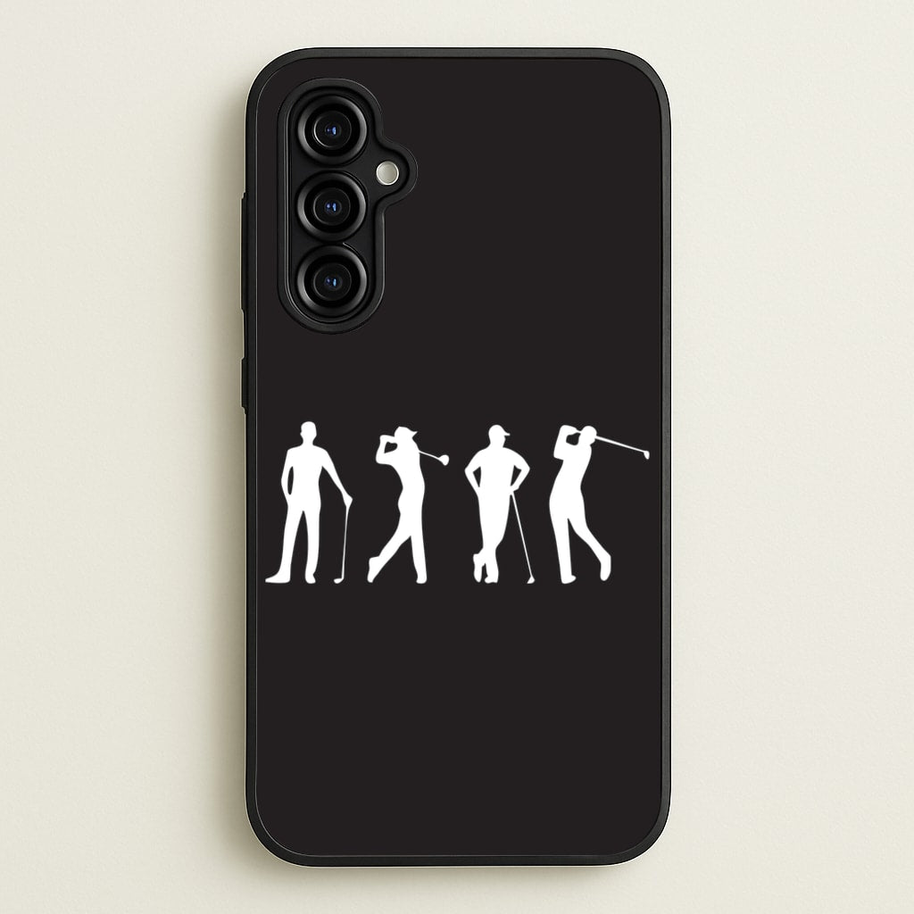 Golf Silhouettes - Golf Phone Case for Galaxy A54