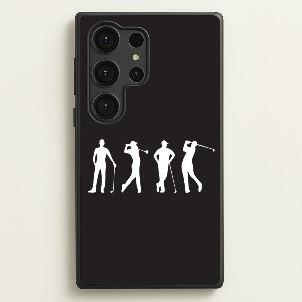 Golf Silhouettes - Golf Phone Case for Galaxy S25 Ultra
