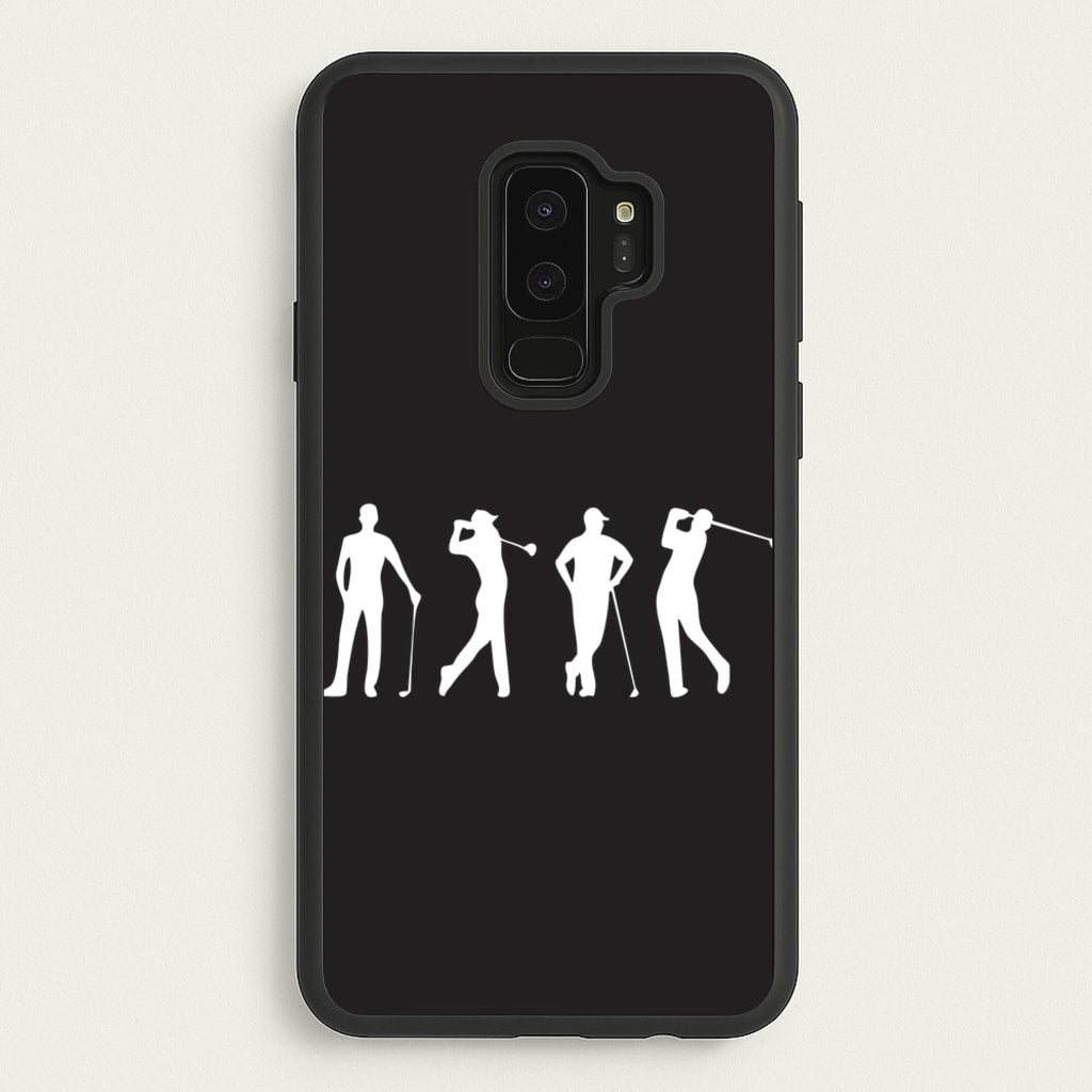 Golf Silhouettes - Golf Phone Case for Galaxy S9 Plus