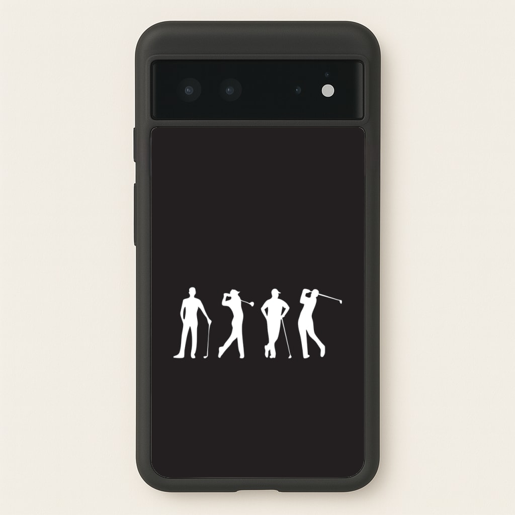 Golf Silhouettes - Golf Phone Case for Google Pixel 6