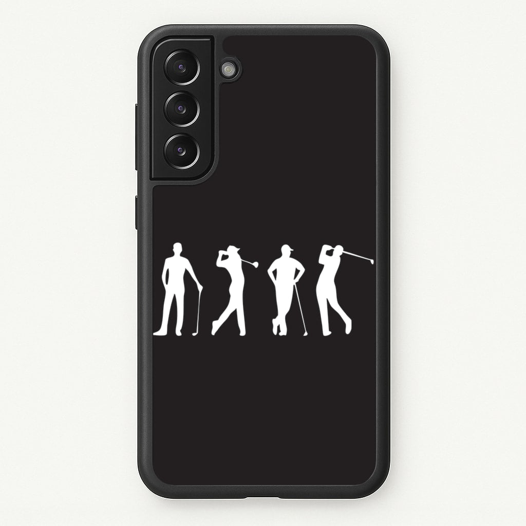 Golf Silhouettes - Golf Phone Case for Galaxy S22 Plus