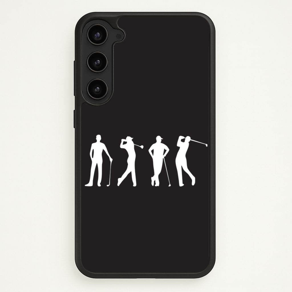 Golf Silhouettes - Golf Phone Case for Galaxy S23 Plus