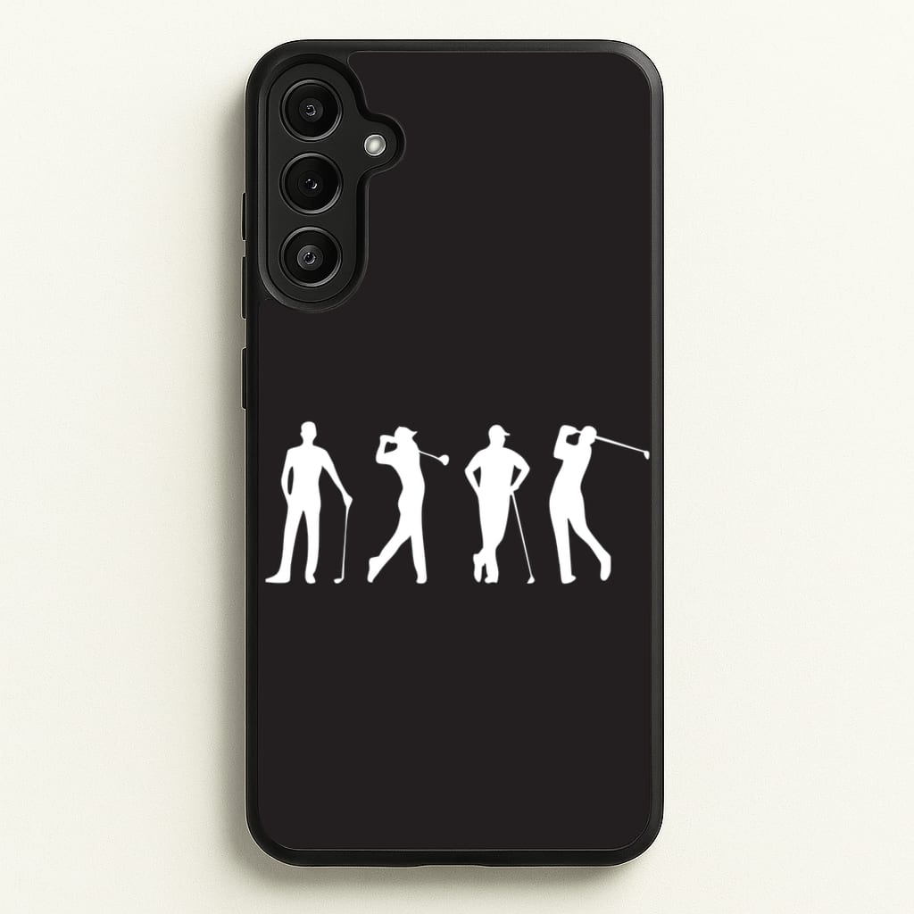 Golf Silhouettes - Golf Phone Case for Galaxy A36