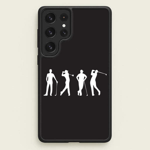 Golf Silhouettes - Golf Phone Case for Galaxy S23 Ultra