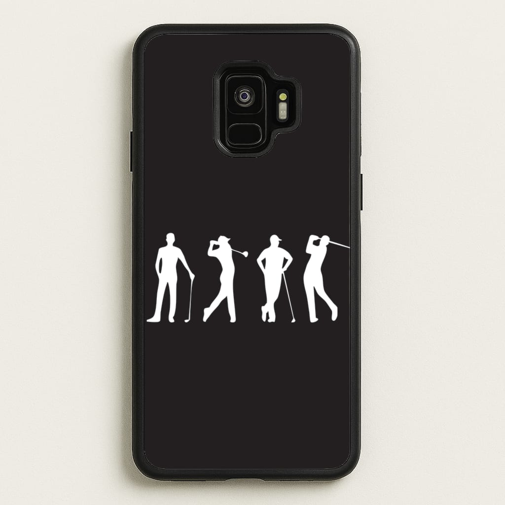 Golf Silhouettes - Golf Phone Case for Galaxy S9