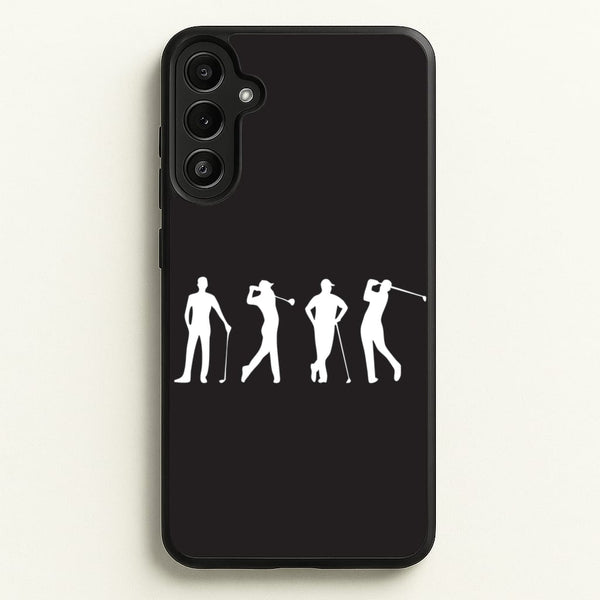 Golf Silhouettes - Golf Phone Case for Galaxy A34