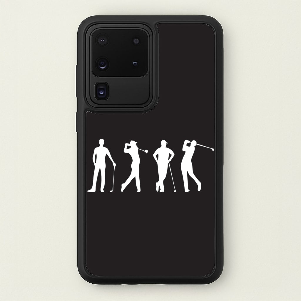 Golf Silhouettes - Golf Phone Case for Galaxy S20 Ultra