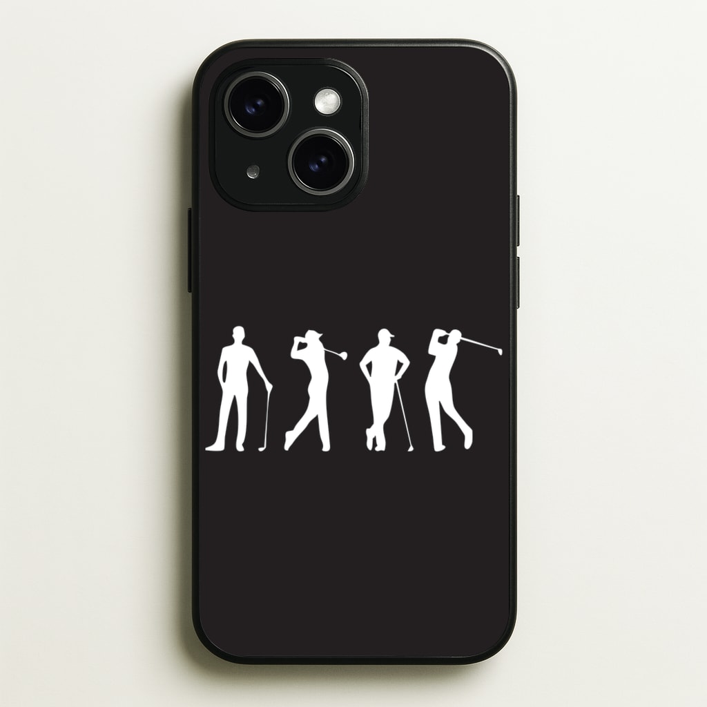 Golf Silhouettes - Golf Phone Case for iPhone 15 Plus