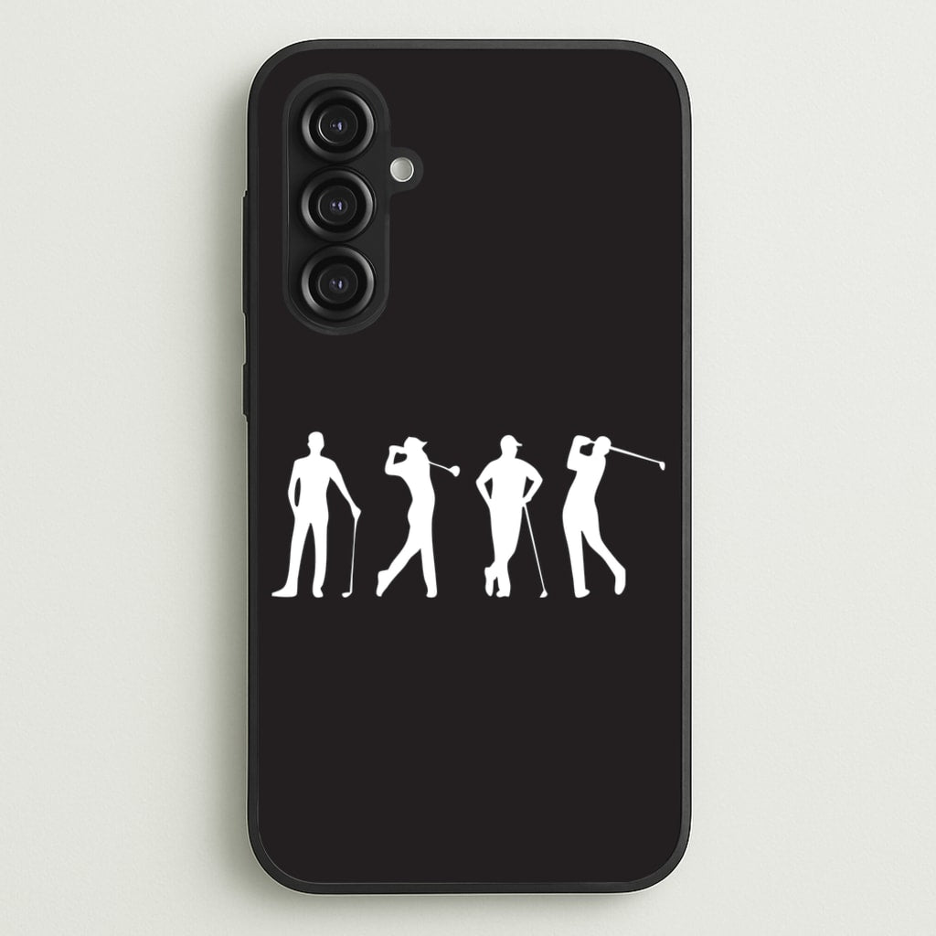 Golf Silhouettes - Golf Phone Case for Galaxy S23FE