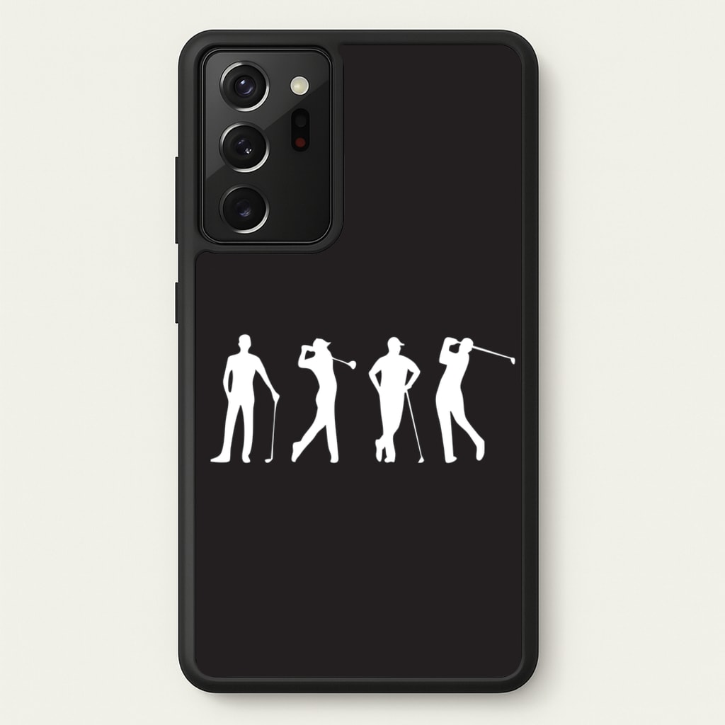 Golf Silhouettes - Golf Phone Case for Galaxy Note 20 Ultra