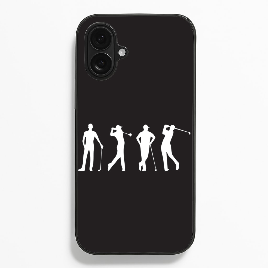 Golf Silhouettes - Golf Phone Case for iPhone 16 Plus