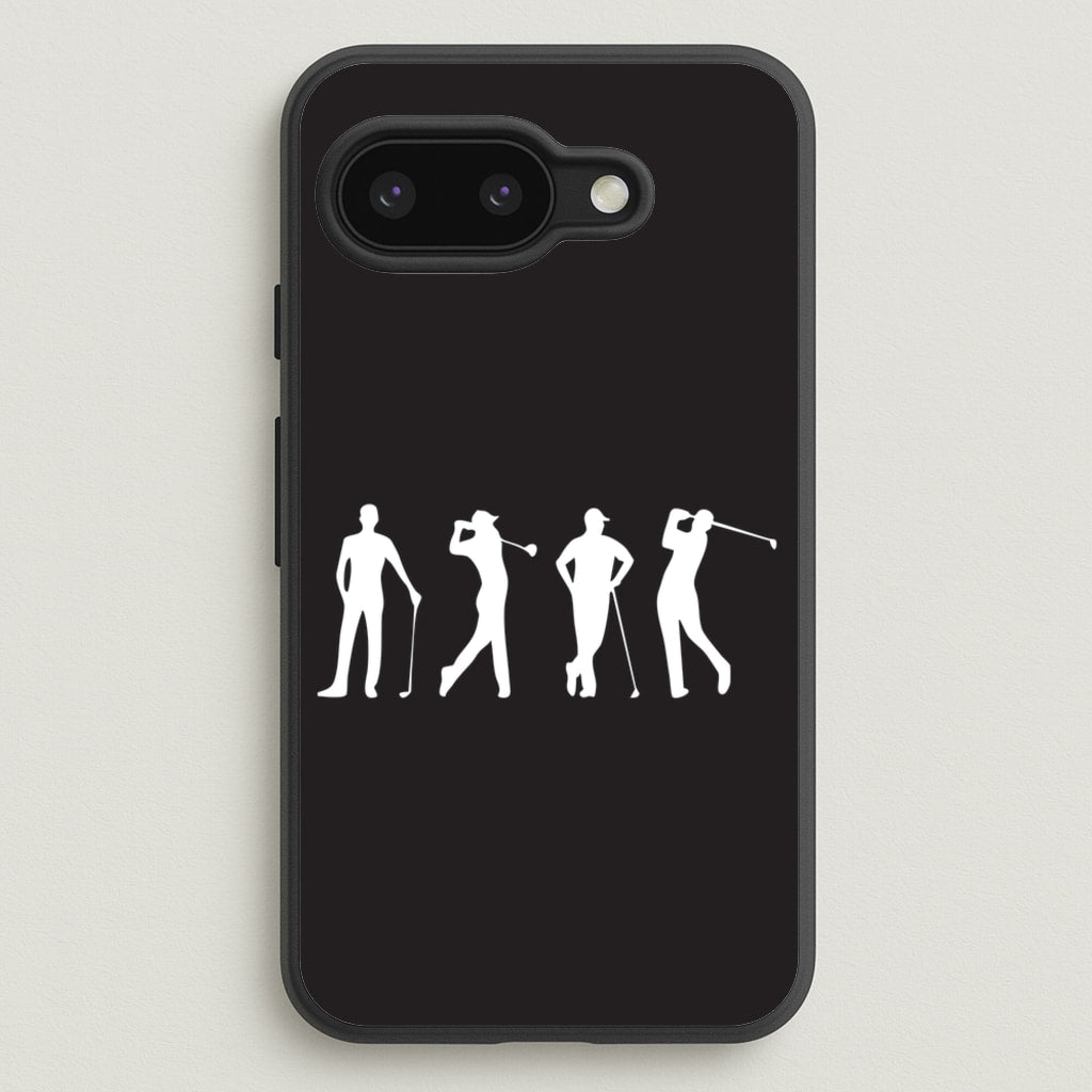 Golf Silhouettes - Golf Phone Case for Google Pixel 9a