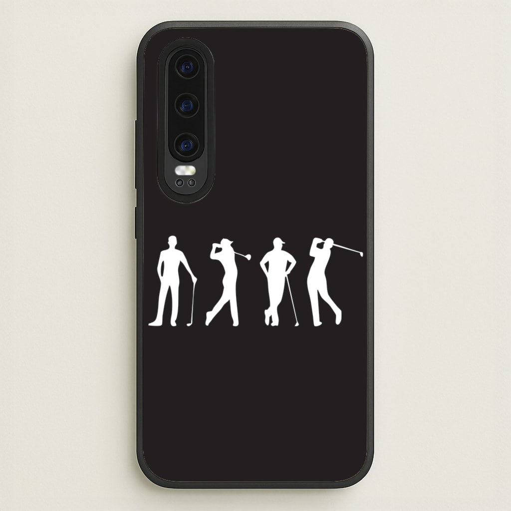Golf Silhouettes - Golf Phone Case for Huawei P30