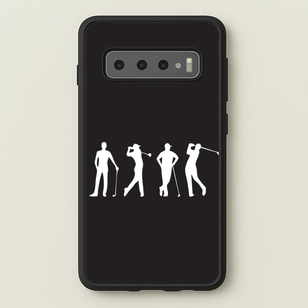 Golf Silhouettes - Golf Phone Case for Galaxy S10