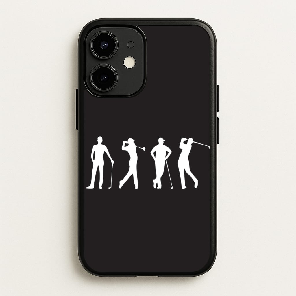 Golf Silhouettes - Golf Phone Case for iPhone 12 / 12 Pro