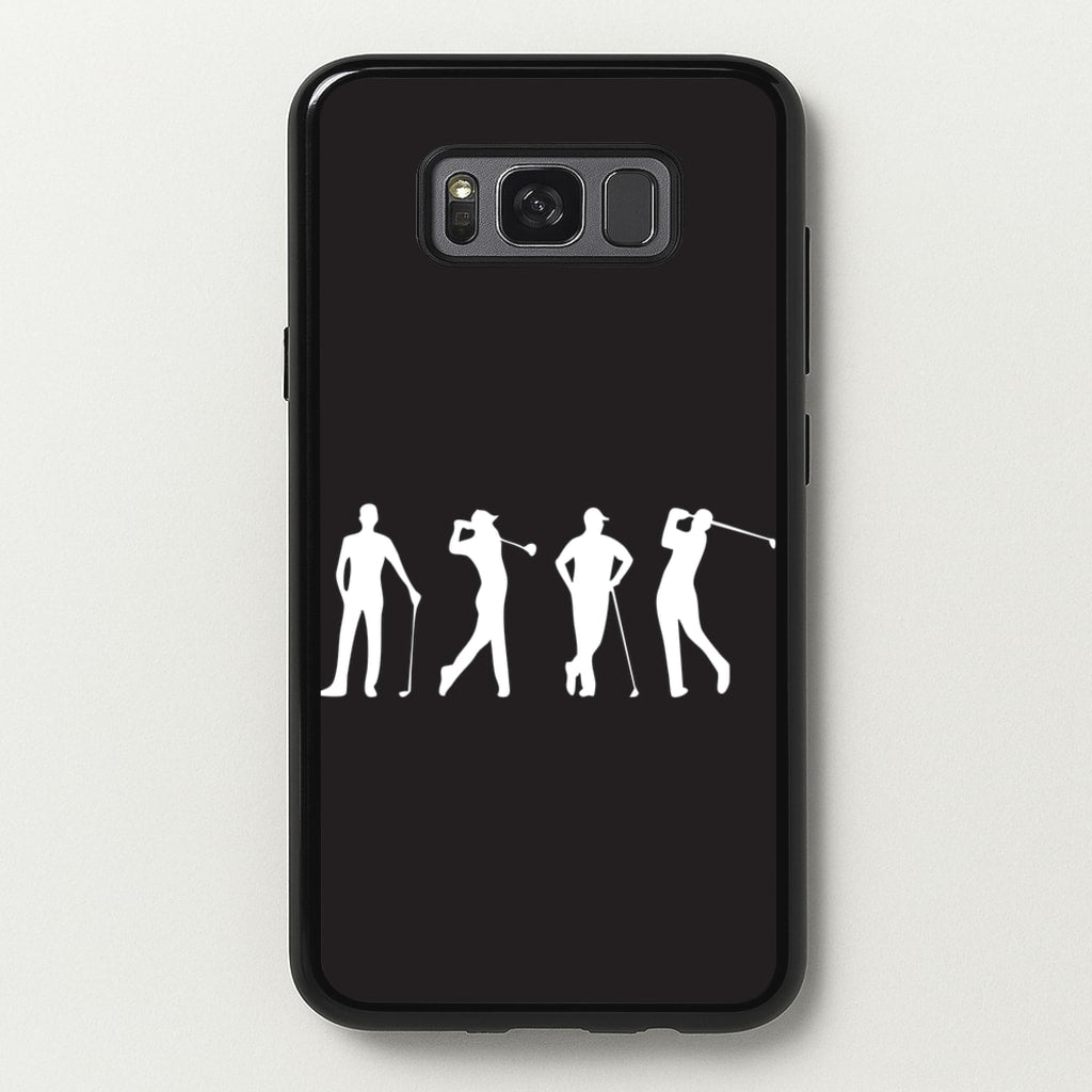 Golf Silhouettes - Golf Phone Case for Galaxy S8