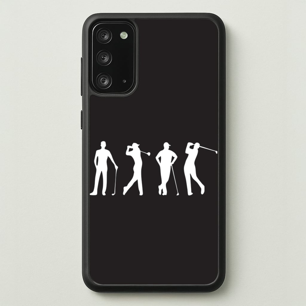 Golf Silhouettes - Golf Phone Case for Galaxy Note 20