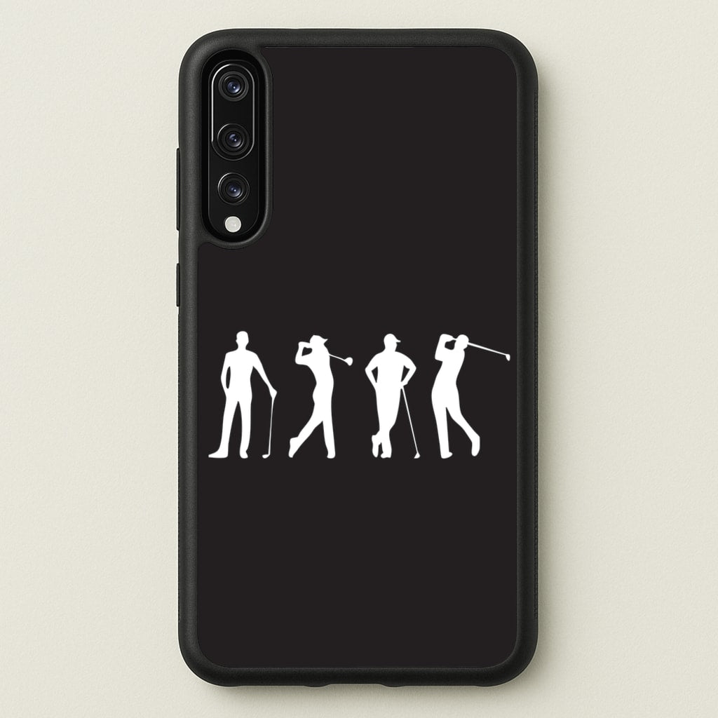 Golf Silhouettes - Golf Phone Case for Huawei P20 Pro