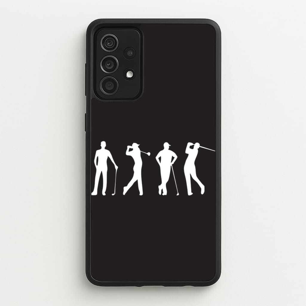 Golf Silhouettes - Golf Phone Case for Galaxy A52 / A52s