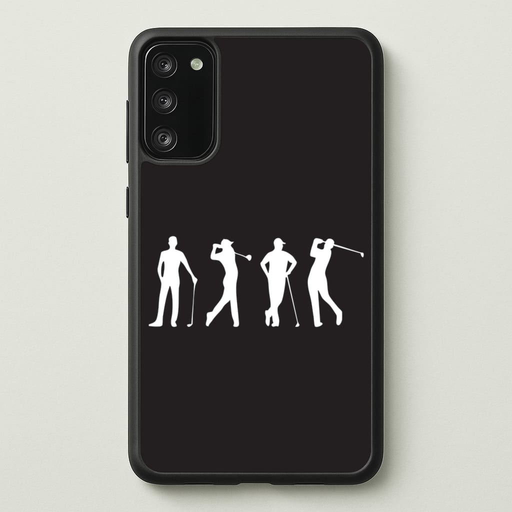 Golf Silhouettes - Golf Phone Case for Galaxy A41