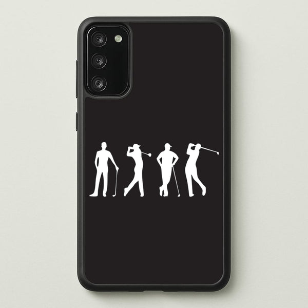 Golf Silhouettes - Golf Phone Case for Galaxy A41