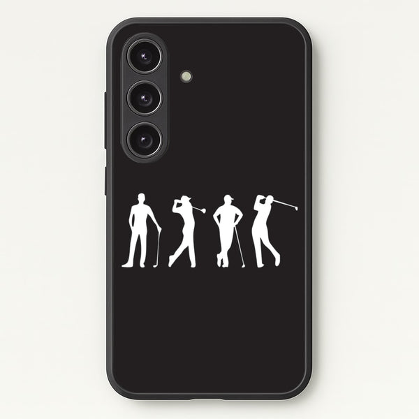 Golf Silhouettes - Golf Phone Case for Galaxy S25
