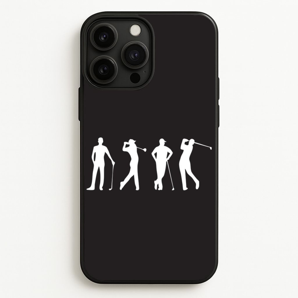 Golf Silhouettes - Golf Phone Case for iPhone 13 Pro Max