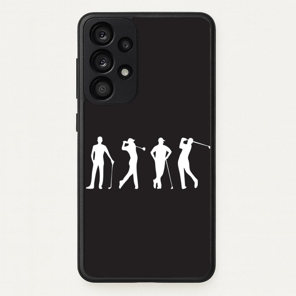 Golf Silhouettes - Golf Phone Case for Galaxy A53