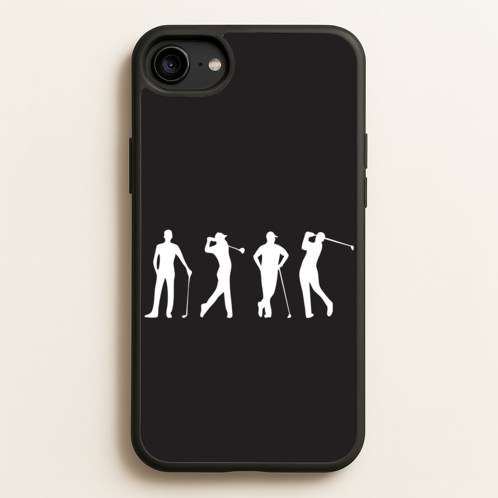 Golf Silhouettes - Golf Phone Case for iPhone 6 / 7 / 8 / SE