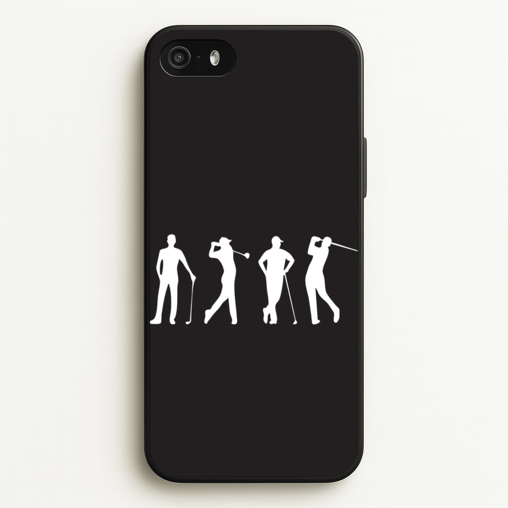 Golf Silhouettes - Golf Phone Case for iPhone 5 / 5s / SE 2016