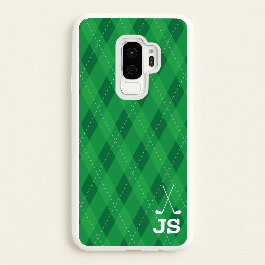 Personalised Golf Pattern - Golf Phone Case for Galaxy S9 Plus