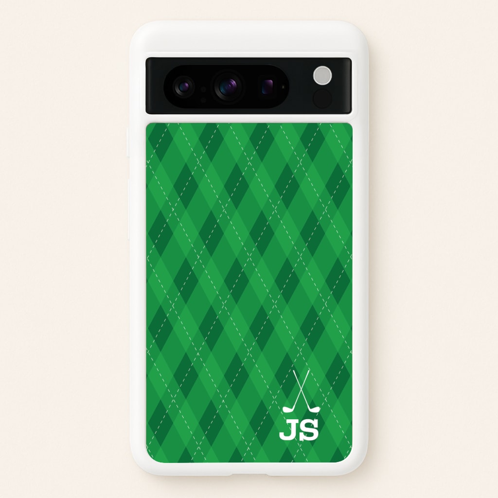 Personalised Golf Pattern - Golf Phone Case for Google Pixel 8 Pro