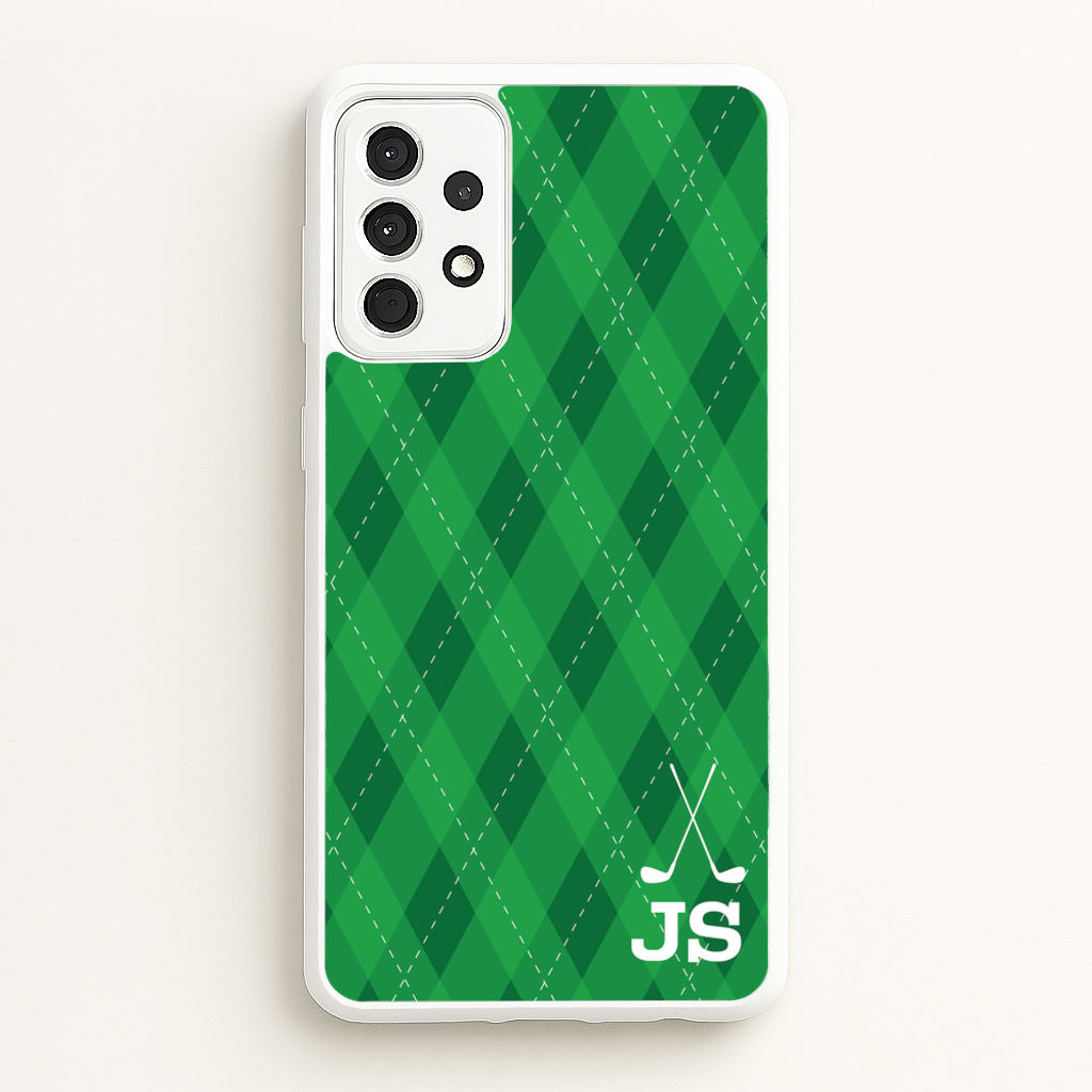 Personalised Golf Pattern - Golf Phone Case for Galaxy A52 / A52s