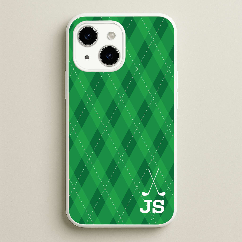 Personalised Golf Pattern - Golf Phone Case for iPhone 15 Plus
