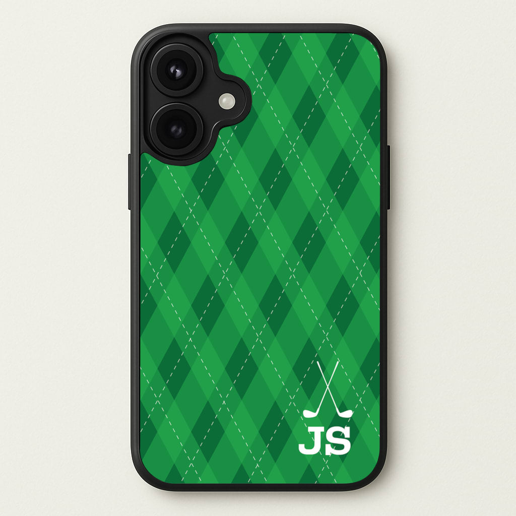 Personalised Golf Pattern Phone Case for iPhone 17