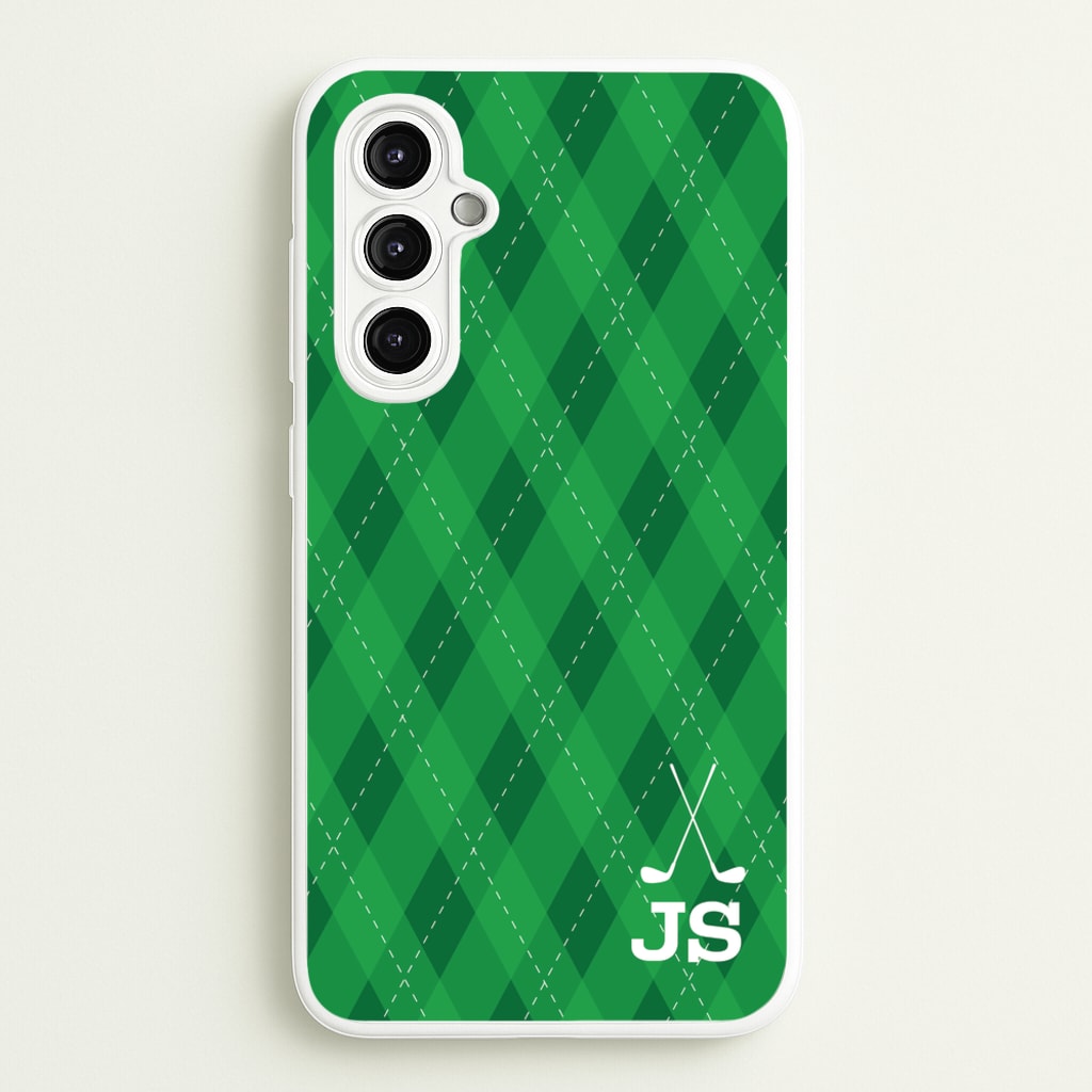 Personalised Golf Pattern - Golf Phone Case for Galaxy A14