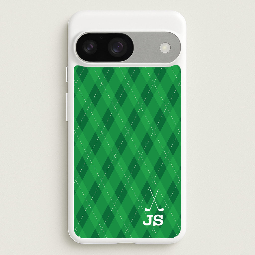 Personalised Golf Pattern - Golf Phone Case for Google Pixel 9 / 9 Pro