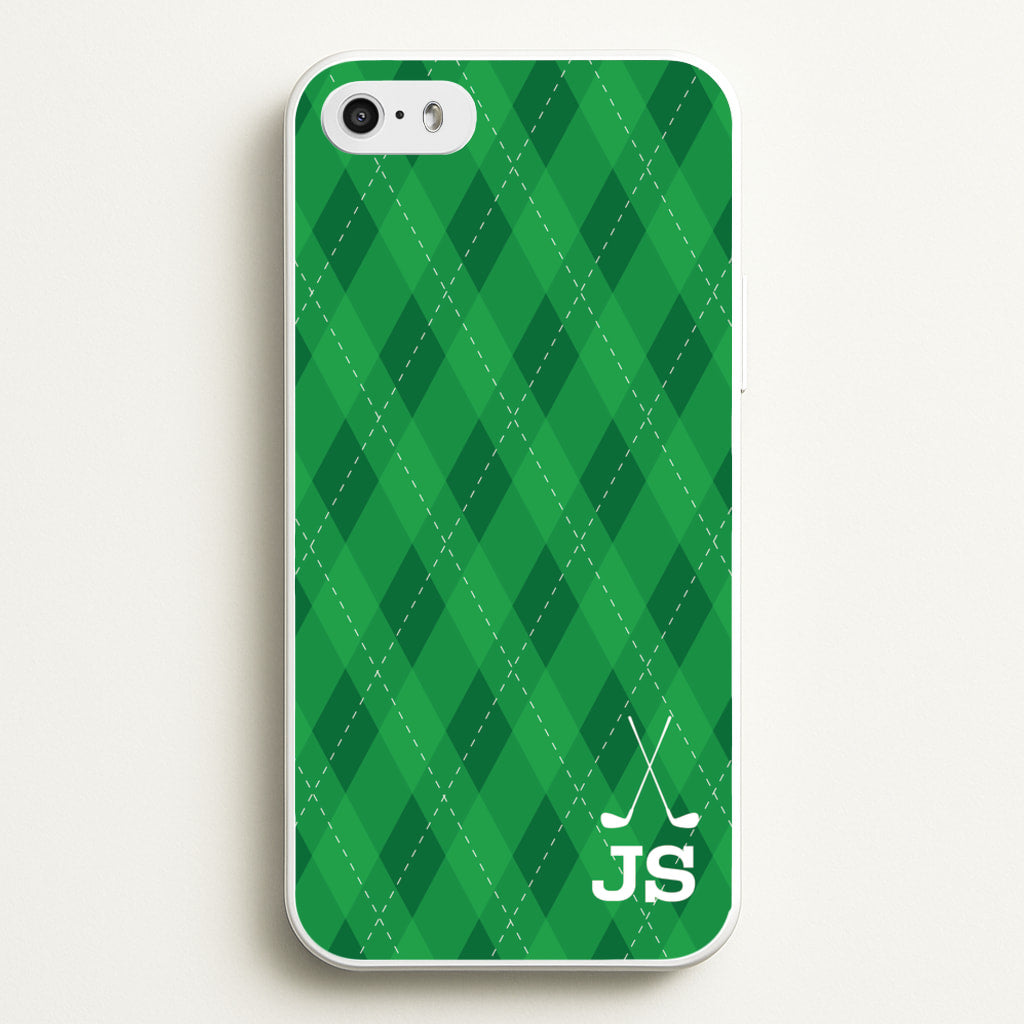 Personalised Golf Pattern - Golf Phone Case for iPhone 5 / 5s / SE 2016