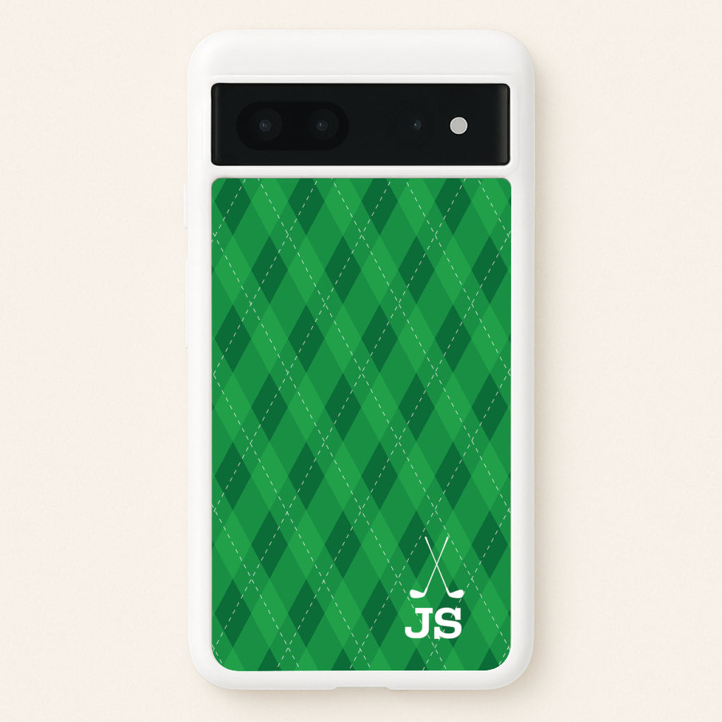 Personalised Golf Pattern - Golf Phone Case for Google Pixel 7