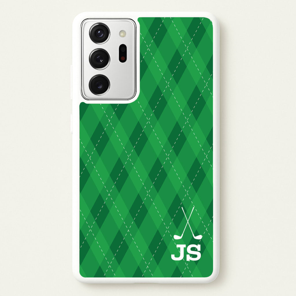 Personalised Golf Pattern - Golf Phone Case for Galaxy Note 20 Ultra