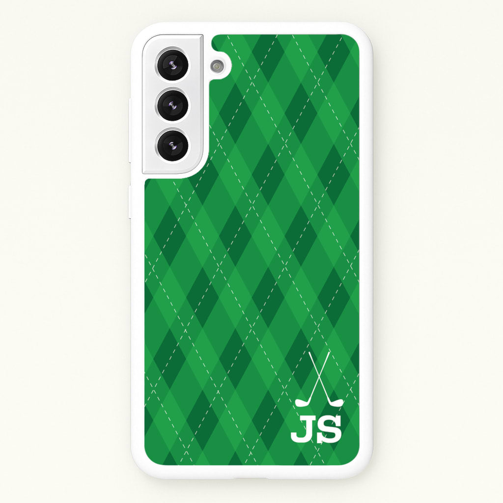 Personalised Golf Pattern - Golf Phone Case for Galaxy S21 Plus