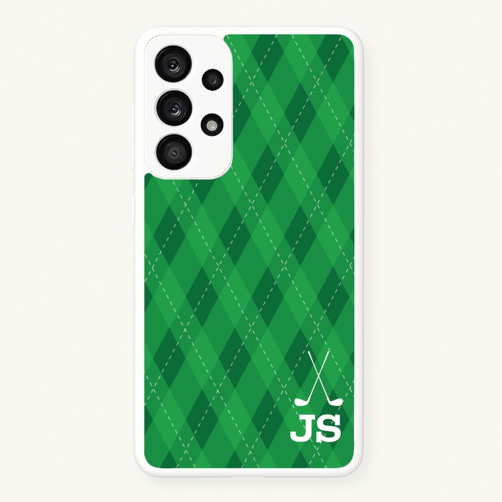 Personalised Golf Pattern - Golf Phone Case for Galaxy A33