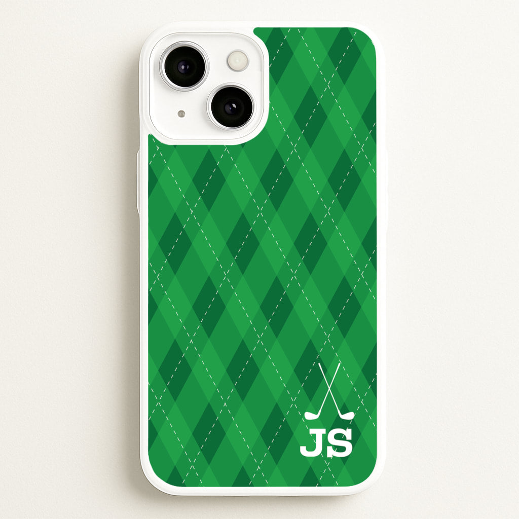 Personalised Golf Pattern - Golf Phone Case for iPhone 13 Mini