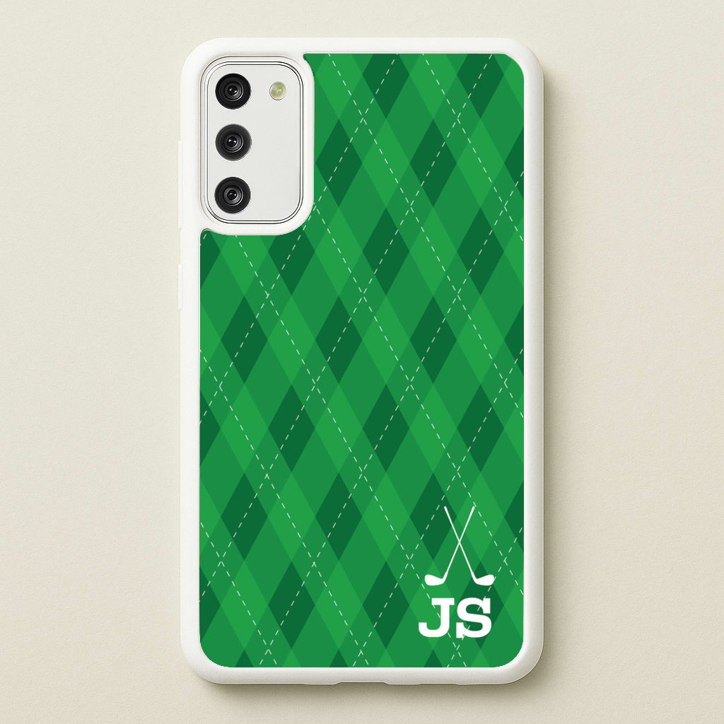 Personalised Golf Pattern - Golf Phone Case for Galaxy S20FE