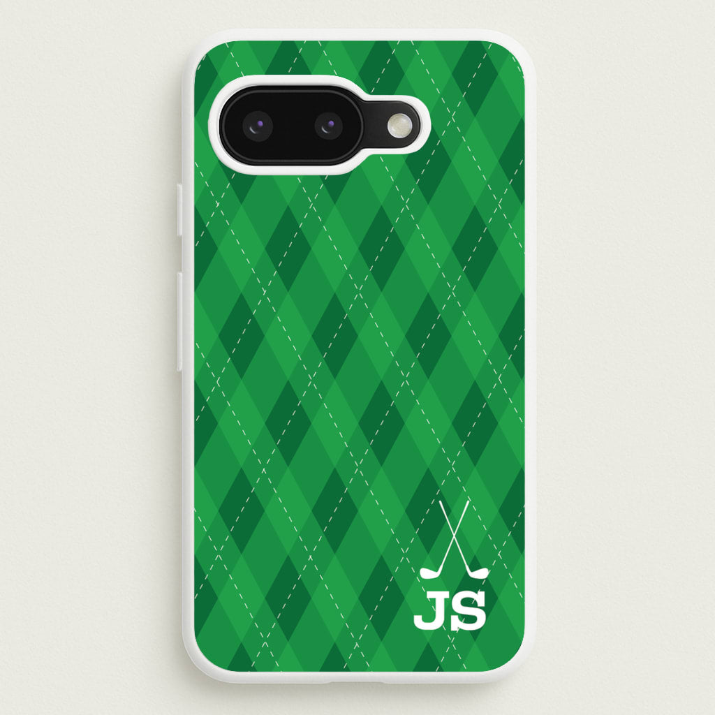 Personalised Golf Pattern - Golf Phone Case for Google Pixel 9a